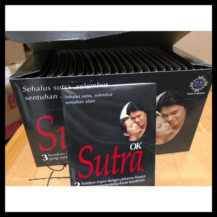 Kondom Sutra OK isi 3 Pcs - Kondom Hitam Sutra
