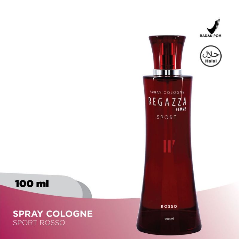 Regazza Sport Cologne 100ml Red (Rosso) Parfum Glass