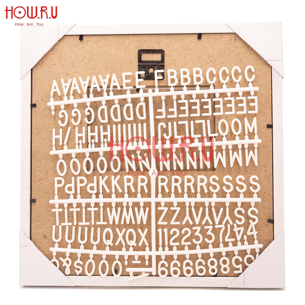 HOW.R.U GROSIR | Letter Board 30x30 cm Papan Nama Baby Newborn Viral sudah termasuk Huruf