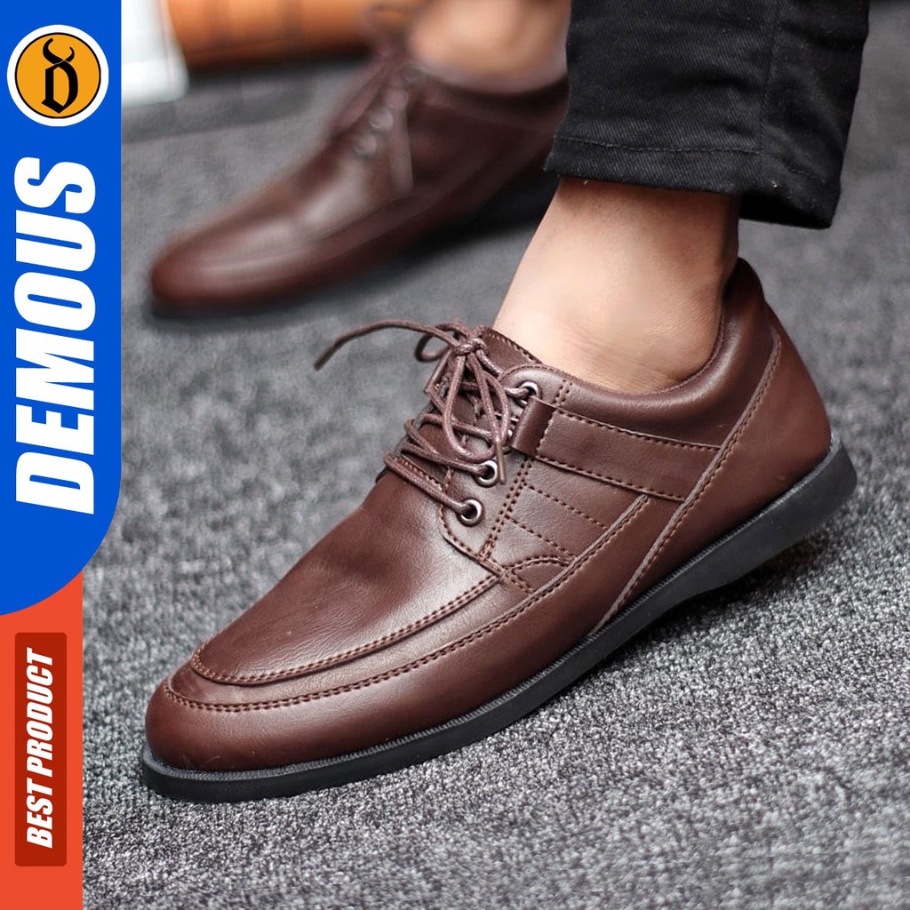 DEMOUS Hyoga - Sepatu Formal Pantofel Pria