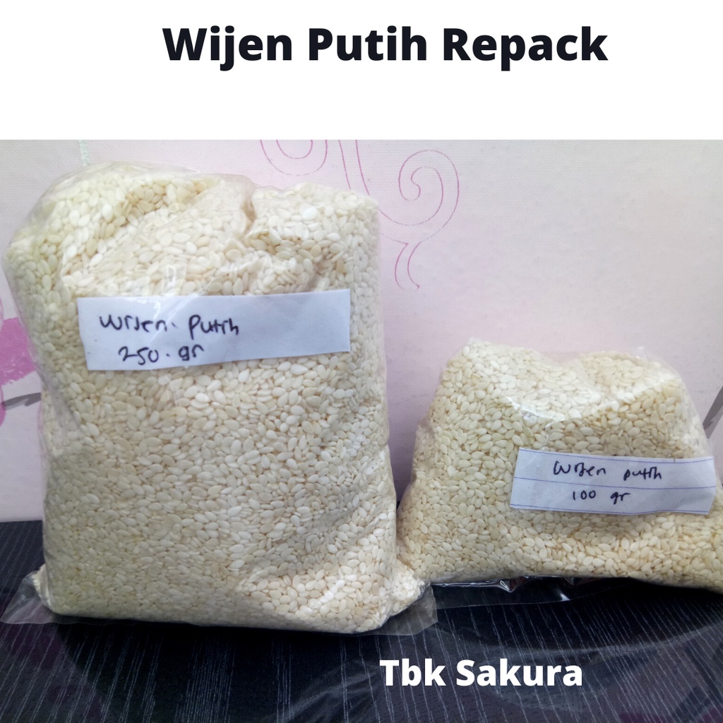 

Wijen Putih 100gr / Biji wijen