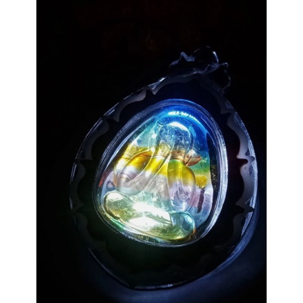 phra pidta leklai kaew summoned cave lp somporn blessed  pendant thai amulet