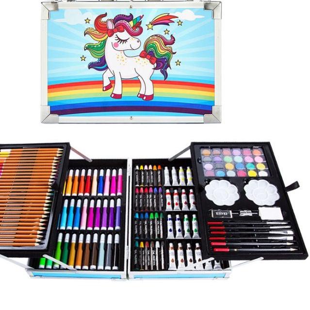 

Hot Sale CRAYON ART SET / KOPER SET CRAYON MEWARNAI ANAK / ALAT LUKIS ANAK /alat mengambar 145PCS ,.