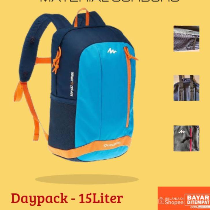 DAYPACK QUECHUA 15L TAS RANSEL QUECHUA ARPENAZ TAS GENDONG TAS SEKOLAH TAS ANAK TAS SPORT H2BS