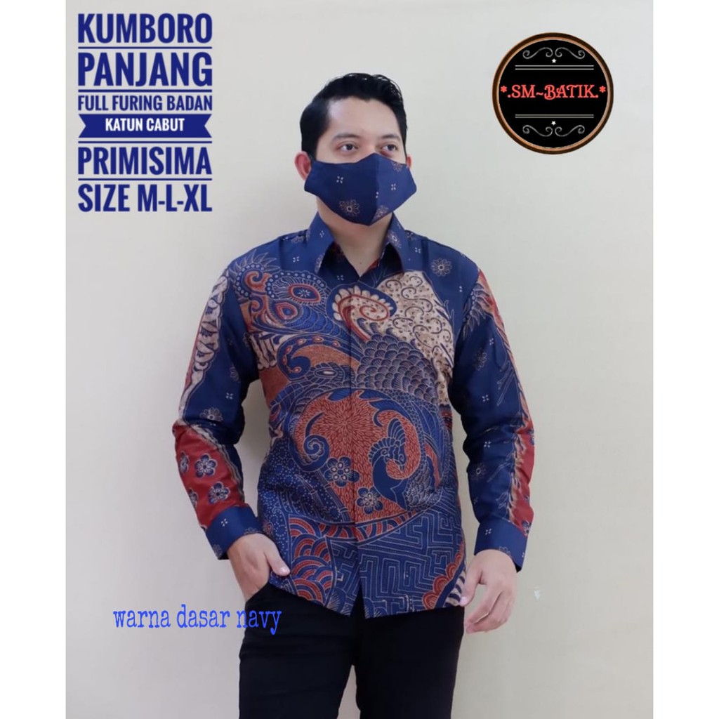 Toko Grosir (1kg=4pcs) Kemeja Batik Lengan Panjang Batik Ori Kumboro Lawas Batik Solo Seragambatik B5p0KoIaVAeoN