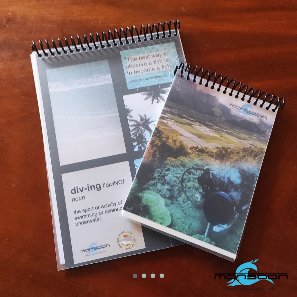 

Buku Anti Air A6 | Kertas Newtop | Tanpa Acrylic | Monsoon Indonesia Outdoor Note
