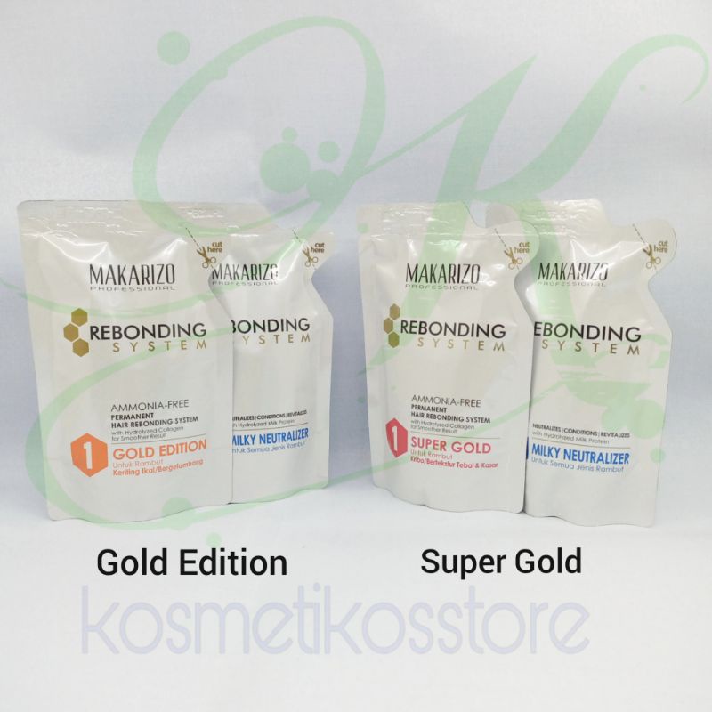 Makarizo Rebonding System/ Obat Pelurus Rambut Smoothing 125ml