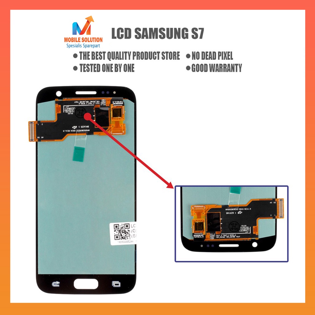 Grosir LCD Samsung S7 Flat G930 ORED 100% Fullset Touchscreen Garansi 1 Bulan + Packing / Bubbel