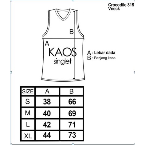 Crocodile 808 Kaos Singlet Pria 808