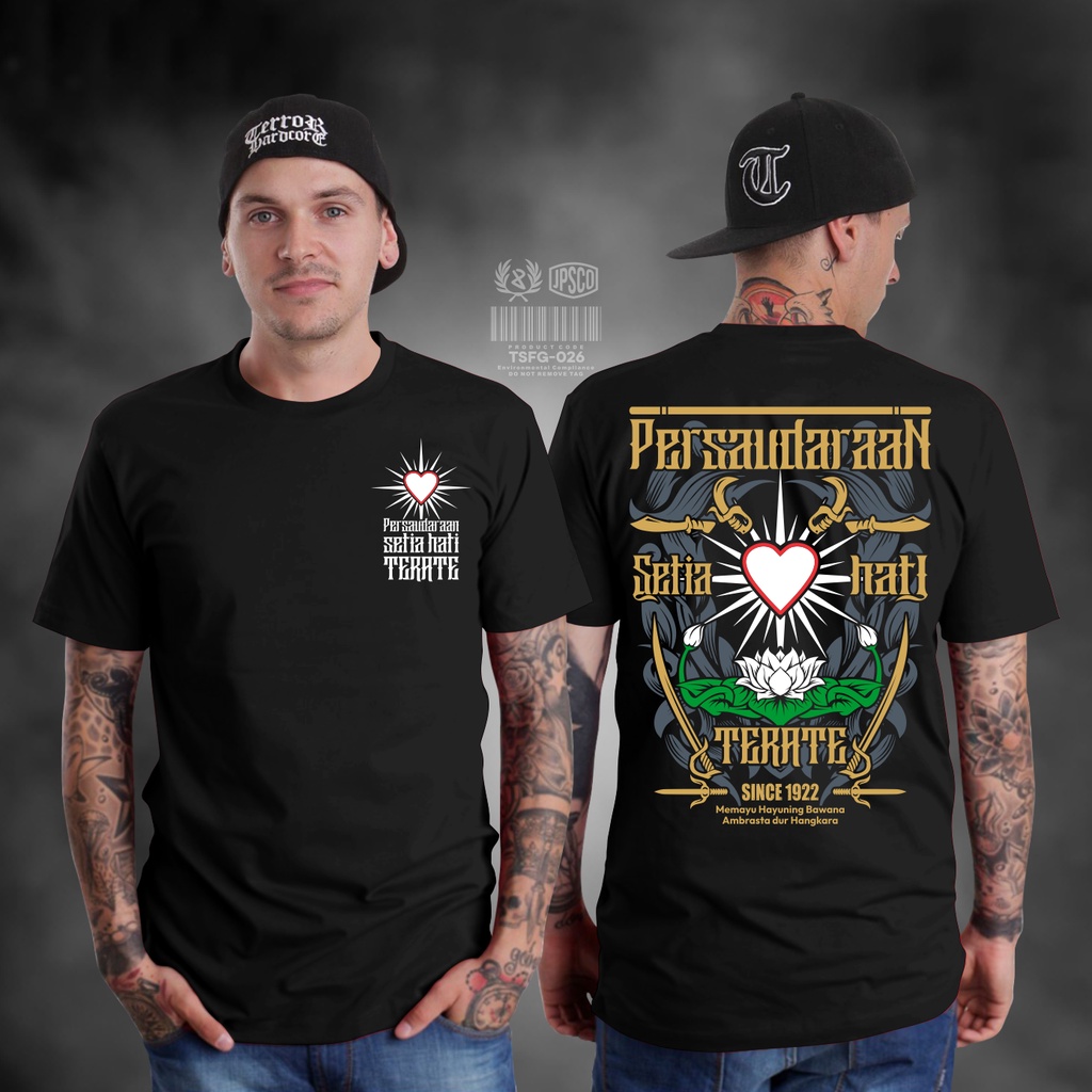 Baju Atasan Kaos Distro Pria Lengan Pendek Terbaru Keren 2022 PSHT Setia Hati Since 1922