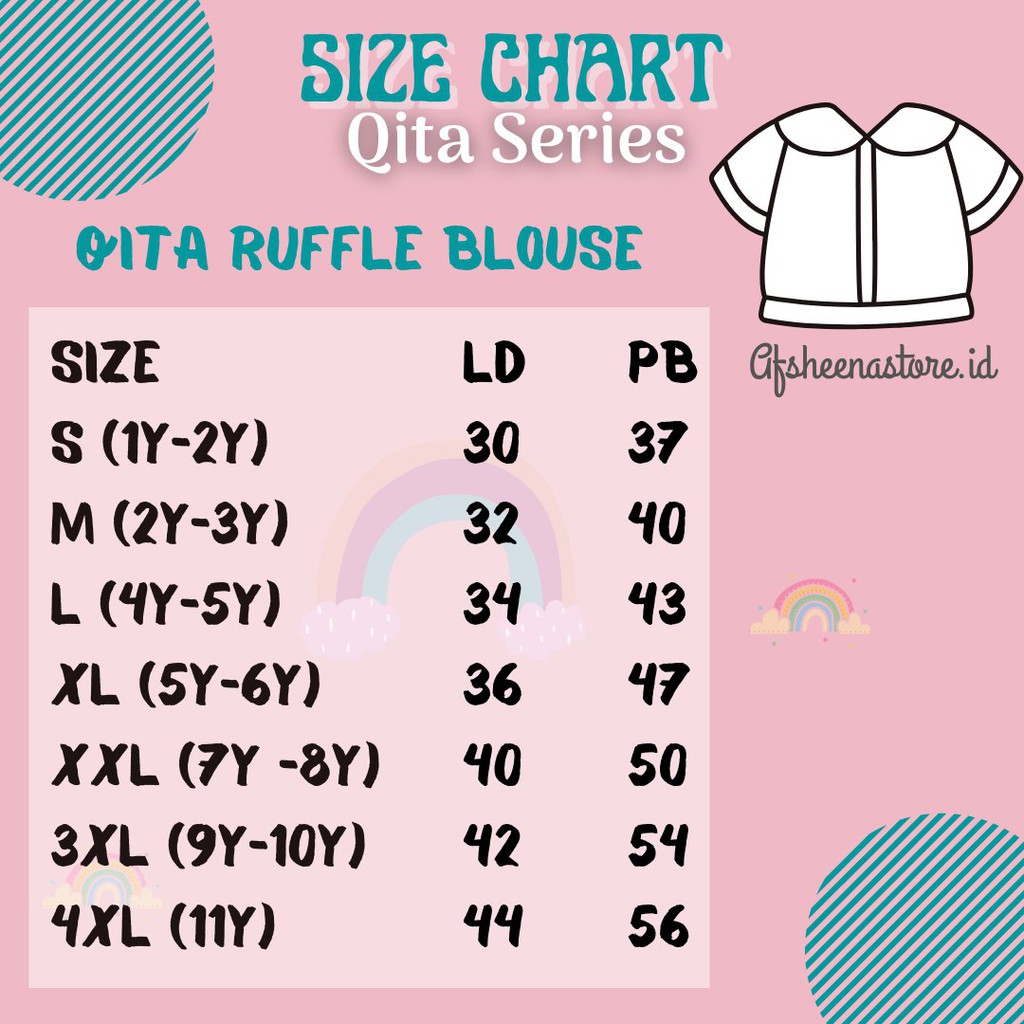 Setelan Qita Series Anak dan blouse mommy