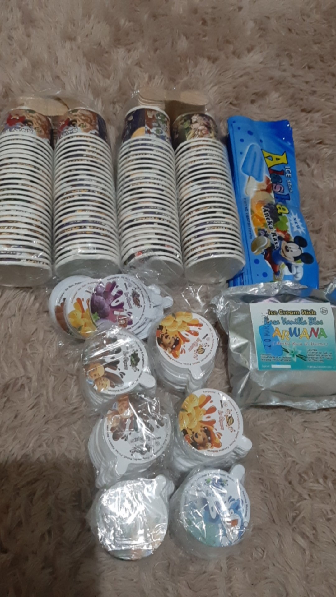 [bisa Cod] Kemasan Es Krim Alaska / Kemasan Es Loly Plastik / Plastik Es Namanya / Agen Plastik Es