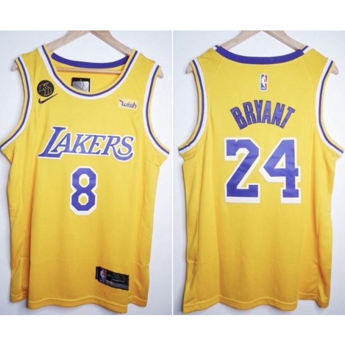ORIGINAL JERSEY BASKET NBA LA LAKERS #8 #24 BRYANT KUNING HONOR KB