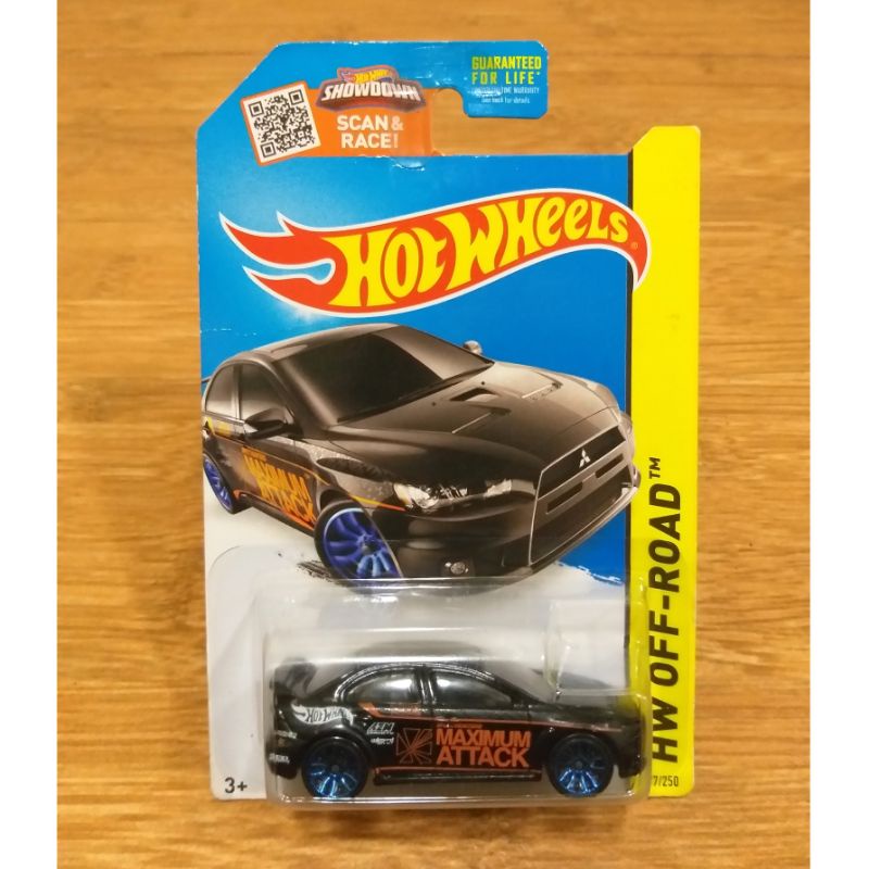 Hot Wheels Hotwheels Mitsubishi Lancer Evolution Evo X US Card Varian Bubble