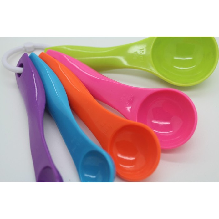 SENDOK TAKAR SET 5pcs WARNA WARNI Measuring Spoon