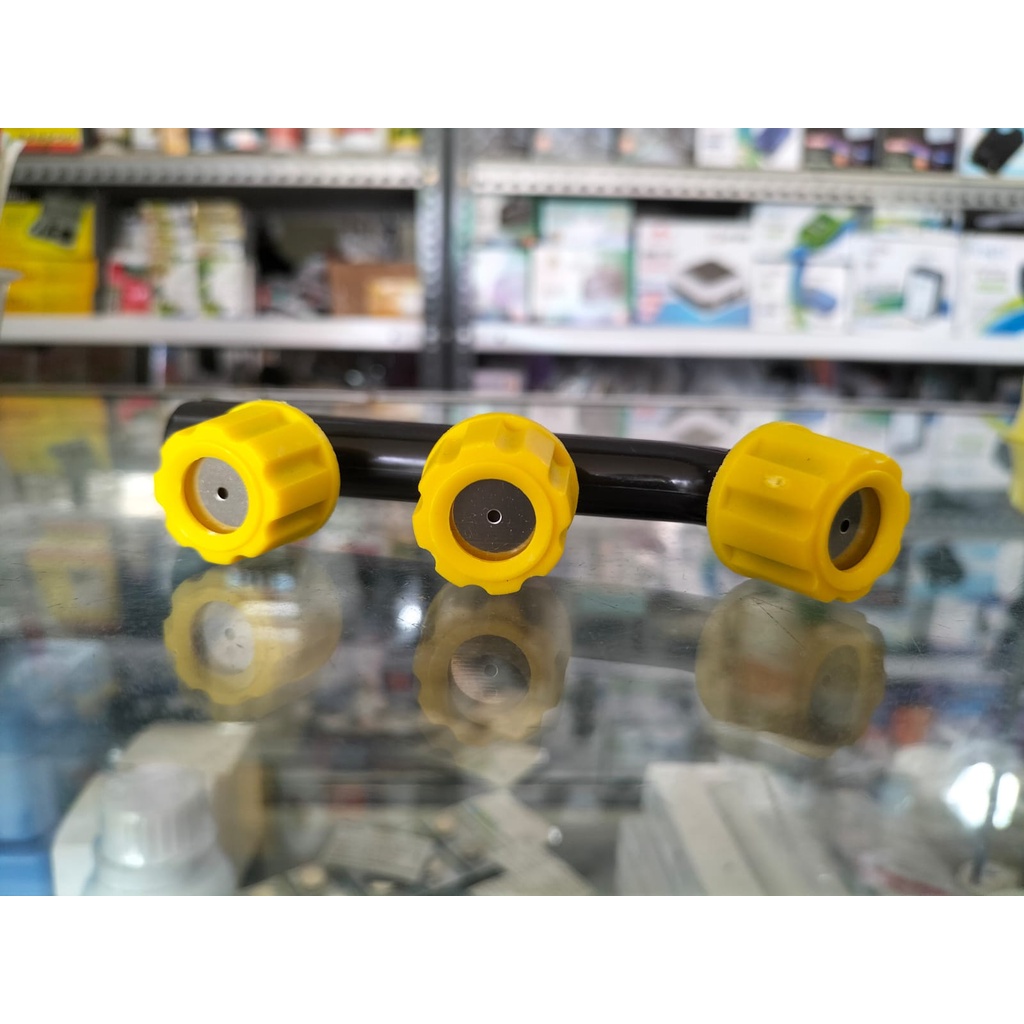 Nozzle plastik kepala 3 / 3 lubang / titik / mata sprayer elektrik kepala sprayer