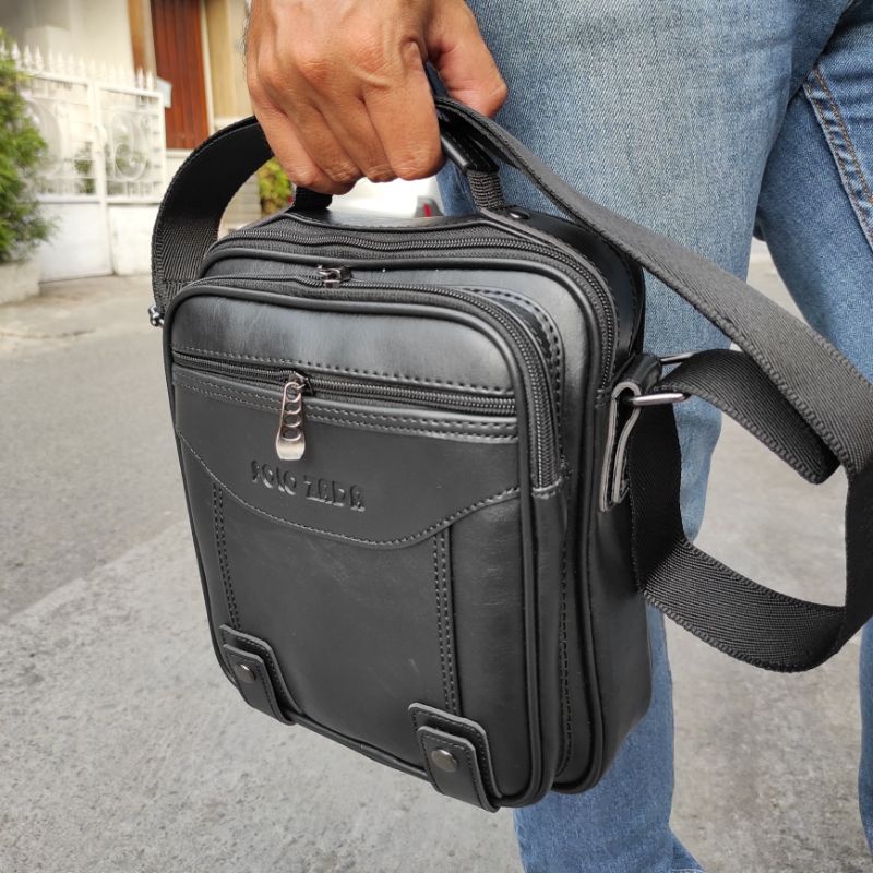 TAS ORIGINAL POLOZADA TAS KANTOR PRIA TAS BAHU QUALTY PREMIUM TAS PRIA KULIT SINTETIS