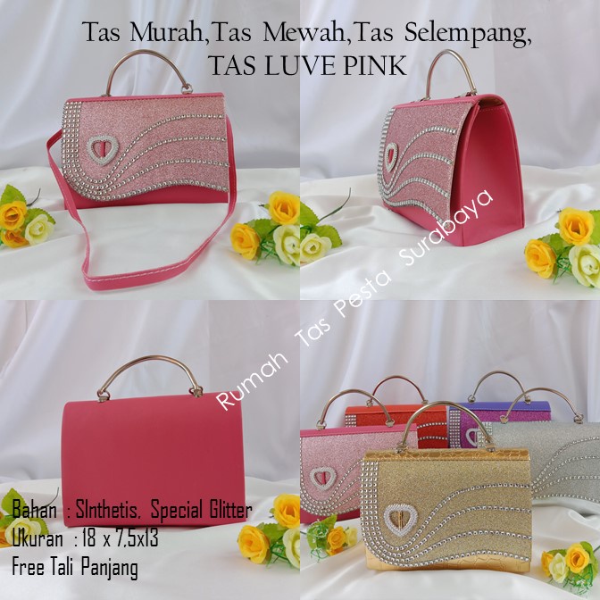 Tas Murah,Tas Mewah,Tas Selempang,TAS LUVE PINK