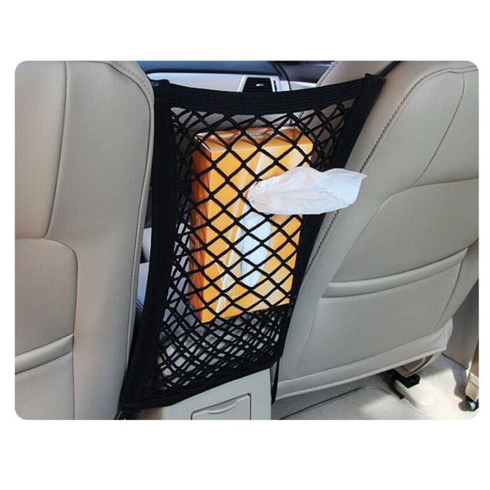 Car Seat Net Organizer Pocket Jaring Jok Tengah Mobil