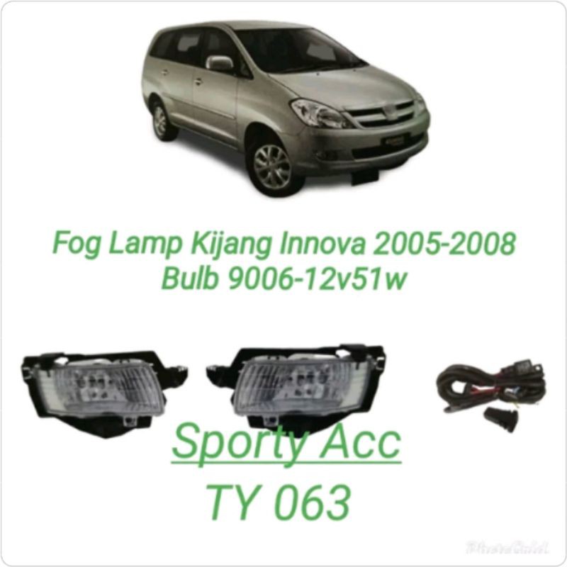 Fog Lamp Innova 2005-2008 Komplit