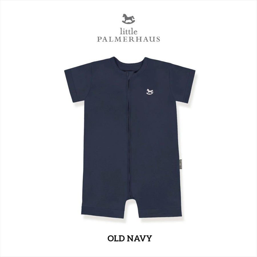 Little Palmerhaus Zippy Playsuit  Baju Pakaian Harian Bayi Bodysuit Jumpsuit Jumsuit Jamsuit Jamper Jumper Romper Zipper Lengan Pendek Buka Kaki Anak Bayi Laki Laki Perempuan Cowok Cewek New Born Baru Lahir 0 6 12 24 Bulan Palmerhouse-Old Navy