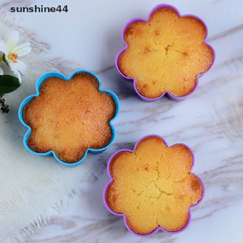 Sunshine Cetakan Cupcake Bahan Silikon Warna-Warni