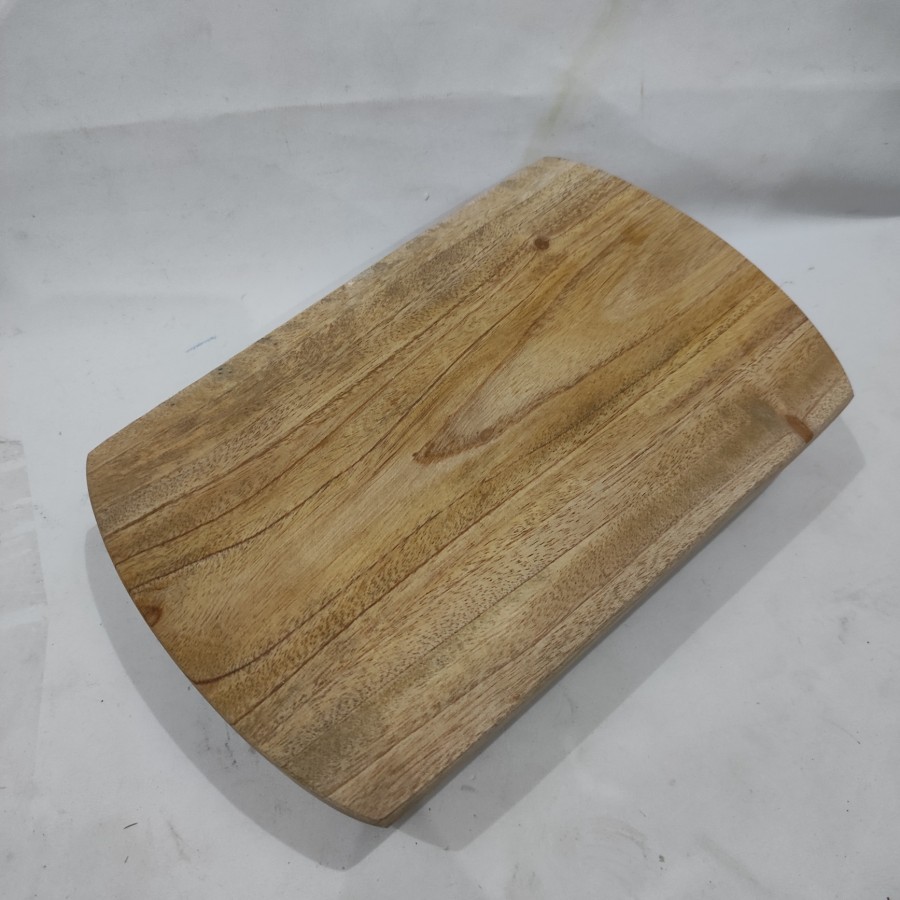 Talenan Cutting Board Kayu kecil berkaki bisa untuk foto makanan