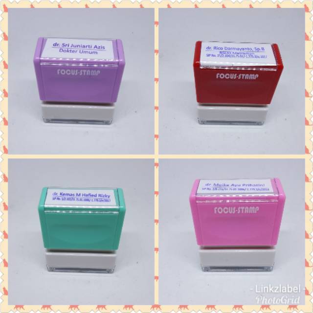 

Stempel nama Pastel Persegi ukuran 4.5x1.4cm