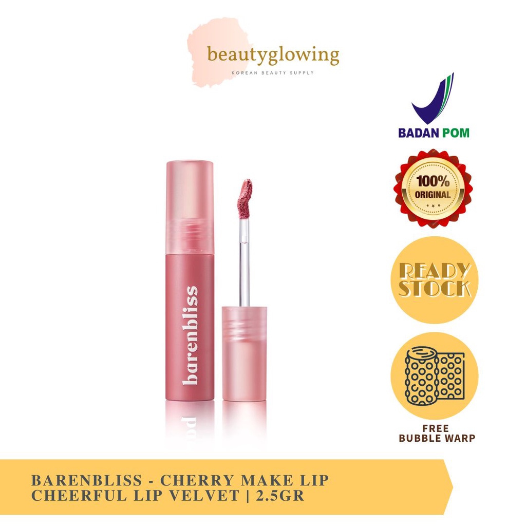 BNB barenbliss Cherry Makes Cheerful Lip Velvet korea Lipcream「24H Moisturizing」