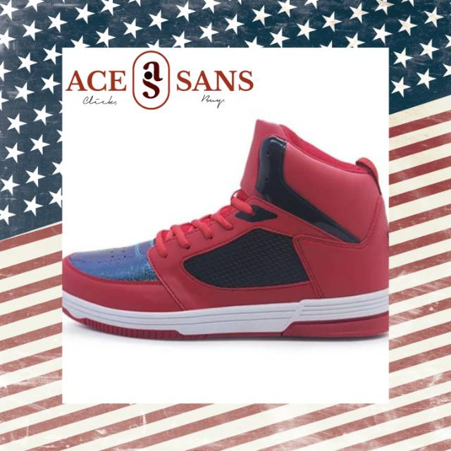 Ardiles x DBL Men Halona Sepatu Basket - Merah Hitam | Sneakers | Sepatu | Ardiles | Original