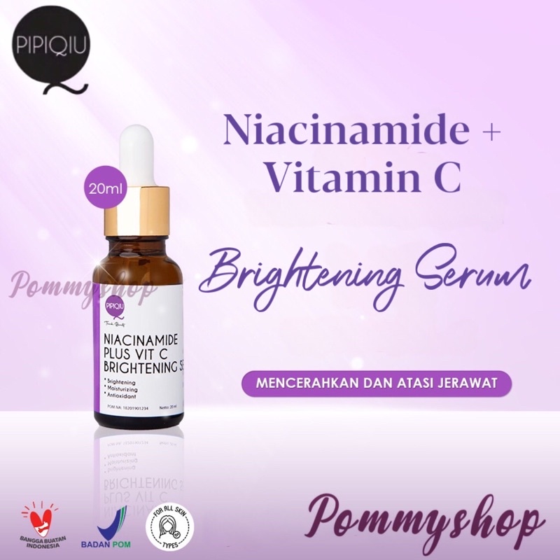 Serum Pencerah Wajah Vit C / Niacinamide Plus Vit C Pipiqiu