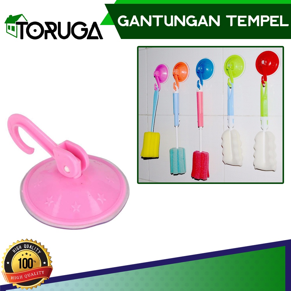 Gantungan Tempel Kait Cantolan Handuk Lap Kamar Mandi Dapur  Hook Suction Vacuum Serbaguna