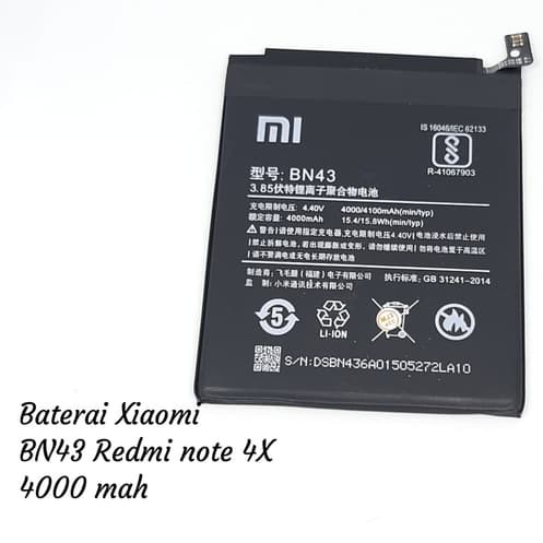 BATERAI XIAOMI BN43 / XIAOMI BN41 / REDMI NOTE 4X / NOTE 4