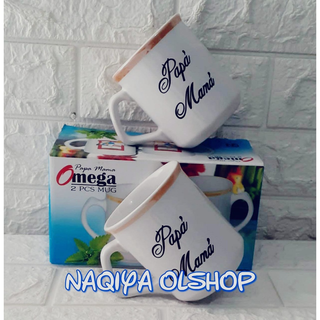MAMA PAPA MUG CUPLLE / CANGKIR SET PAPA & MAMA