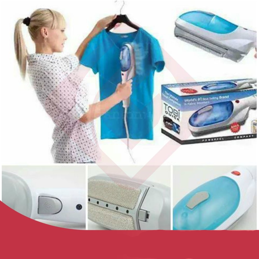 [COD] TOBI SETRIKA UAP PORTABLE Steamer Laundry Travel Iron Baju Celana Jas Kaos Praktis Dibawa Ke Manapun