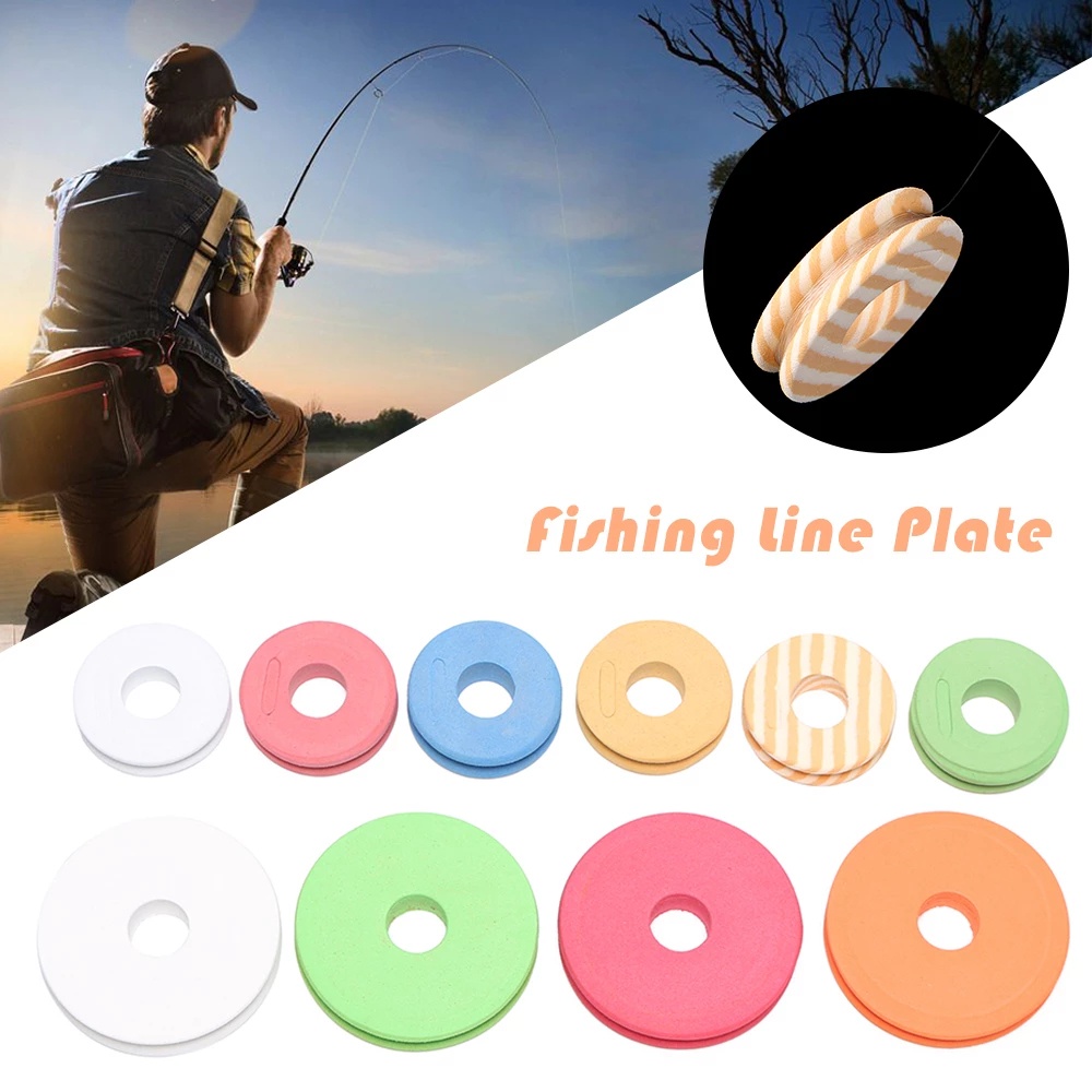 10 Pcs Alat Penggulung Tali Pancing Bahan Busa EVA Warna Acak