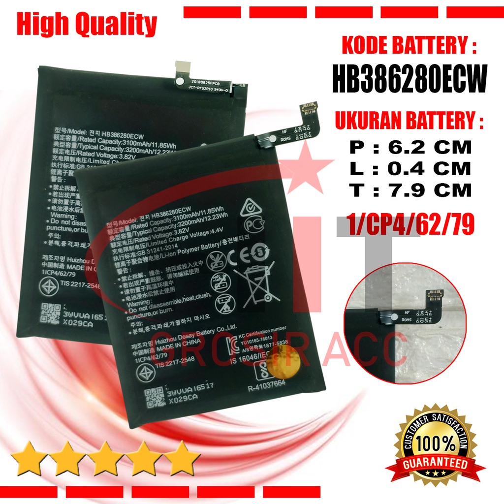 Baterai Battery HB386280ECW For Huawei Honor 9 P10 Huawei Honor9 P-10