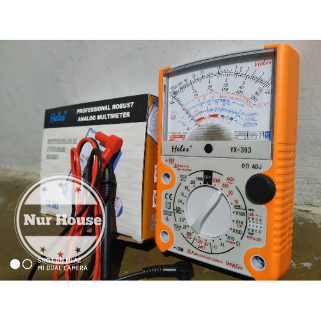 Multitester Analog Jarum heles 393 avo meter