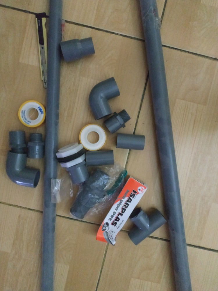 Pipa Pvc 1 Aw Trilliun - Potongan 1 Meteran Kualitas Tebal