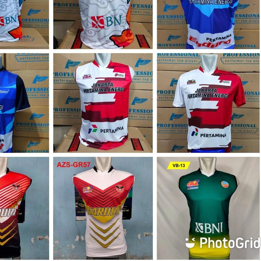kaos volly proliga jersey voli full printing atasan voly