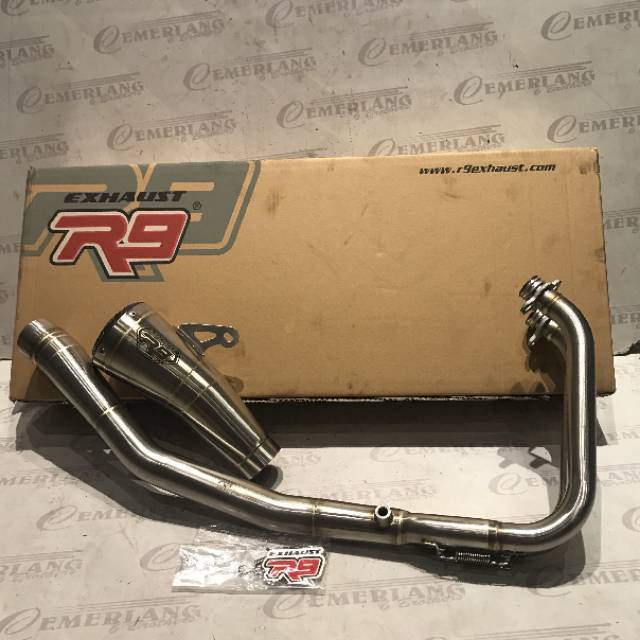 Knalpot R9 GP Stainless SS Kawasaki Ninja250 FI Lama Ninja250Fi Injeksi Original