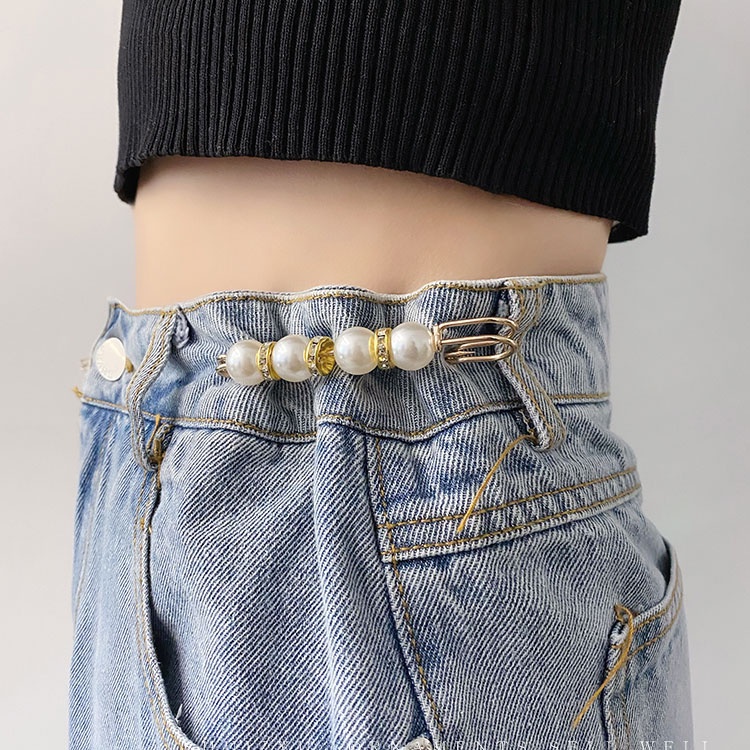 5pcs Kancing snap Mutiara Dapat Dilepas Untuk Celana jeans Wanita