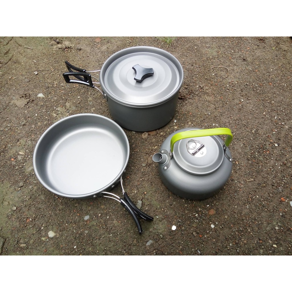 Panci Masak Camping Teko - Nesting - Cooking Set Kettle - Cookware