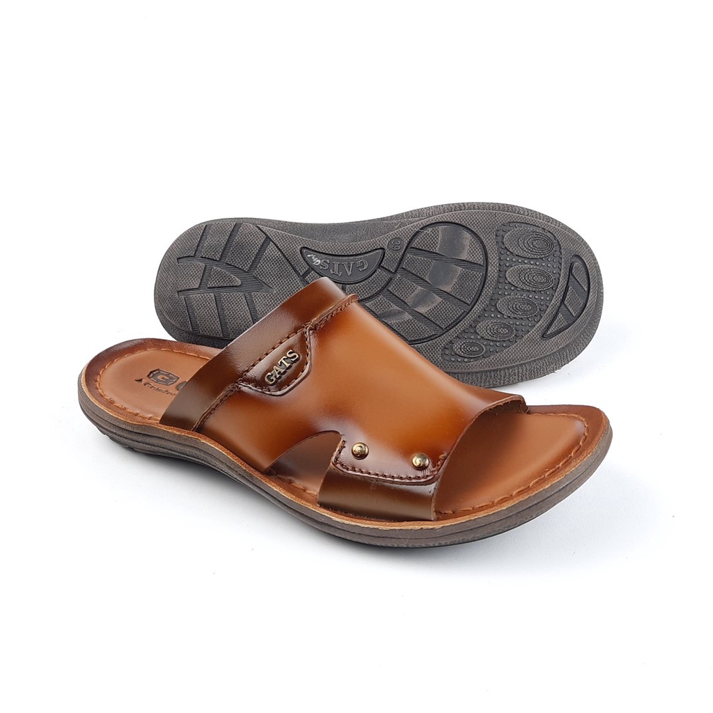 Sandal slide pria  Bahan kulit original Gats GH.003 39-43