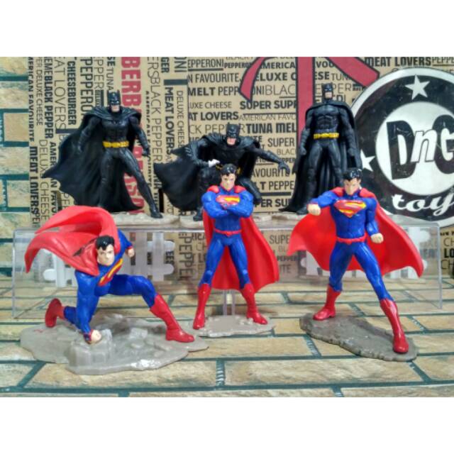 Superman batman figure DC set 6 bh