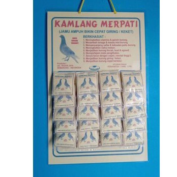 20 pcs doping kamplang merpati laga jamu keket