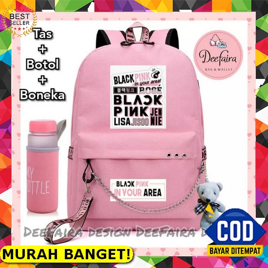 Amy - Tas Anak Korea Perempuan Ransel Korea Anak Perempuan Import Unicorn Terbaru 2021 Canvas Origin