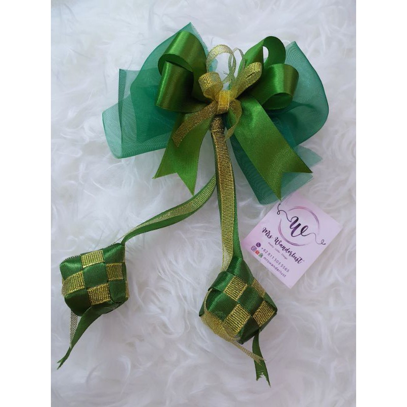

3D Premium Handmade Ribbon/ 3D Pita Handmade Premium Idul Fitri Lebaran Ramadhan Eid Mubarak