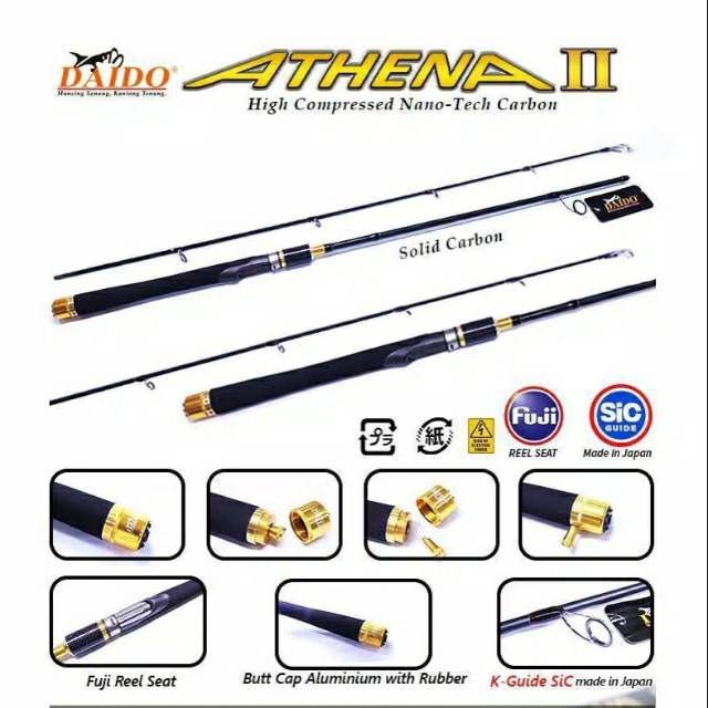 Joran pancing carbon daido athena II murah laris Semarang