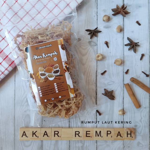 

Akarrempah Rumput Laut Kering Tanpa Pemutih Skincare Alami / Spinosum Cottoni